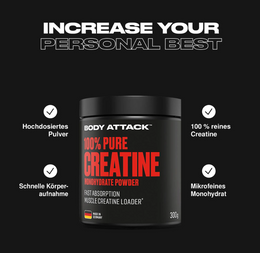 Body Attack 100% Pure Creatine 300g