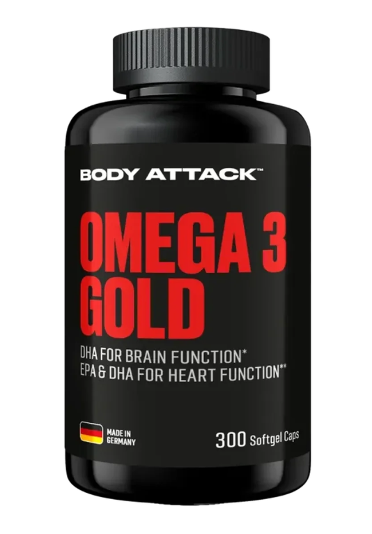 Body Attack Omega 3 Gold 300 Softgel Kapseln
