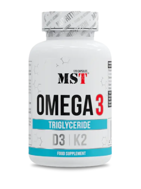 MST - Omega 3 500 mg D3 + K2 120 Softgels